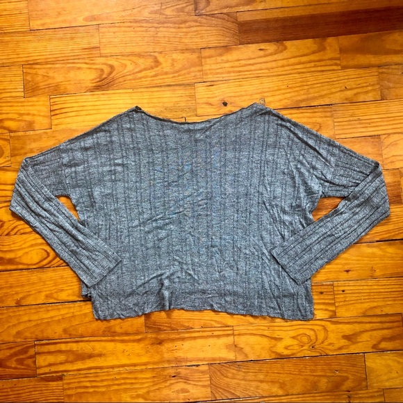 EUC Lightweight Oversized Boat Neck Ribbed F21 Sweater - Picture 3 of 4